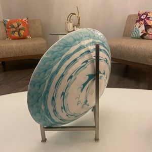 Decorative bowl with stand from Crate&Barel.